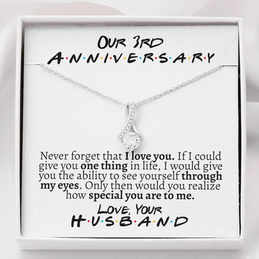 3rd Anniversary (Friends Edition) Alluring Beauty Necklace - Love You This Much